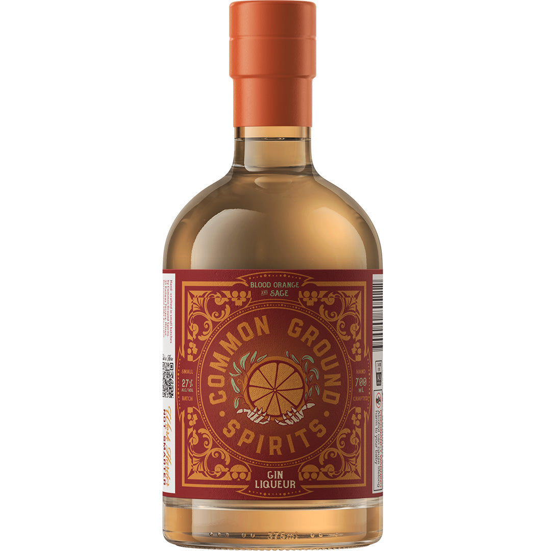 Common Ground Spirits - Blood Orange and Sage Gin Liqueur - 500ml